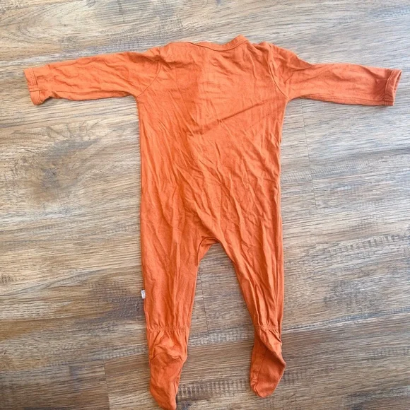 Kyte BABY Zippered Footie in Rust (earthy orange-brown) Color - Picture 4 of 7